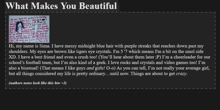 a webpage with an isolated image and text, containing a large amount of empty space