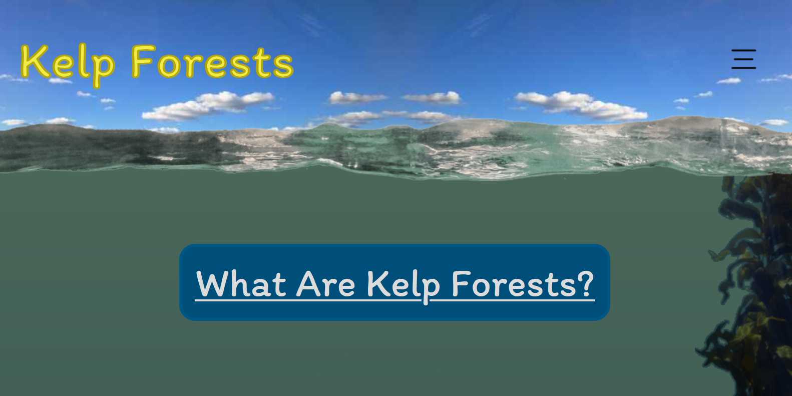 preview of the interactive narrative page